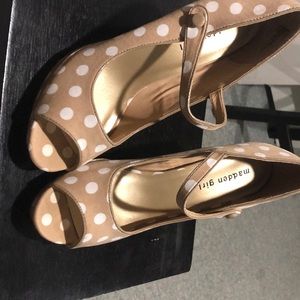 Madden girl polka dot pumps